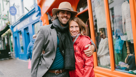 Emily's husband Matt and sister Sarah