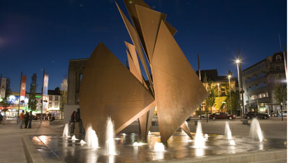 The Galway Hooker sculpture, Eyre Square