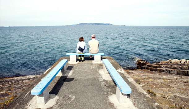 Looking out from Dun Laoghaire pier