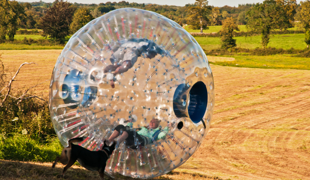 Have a ball zorbing, at Ballymahon