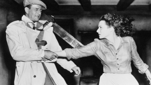 John Wayne and Maureen O' Hara in The Quiet Man