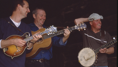 Having a laugh and playing a tune