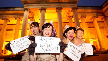 Performers at NYE on College Green, Dublin