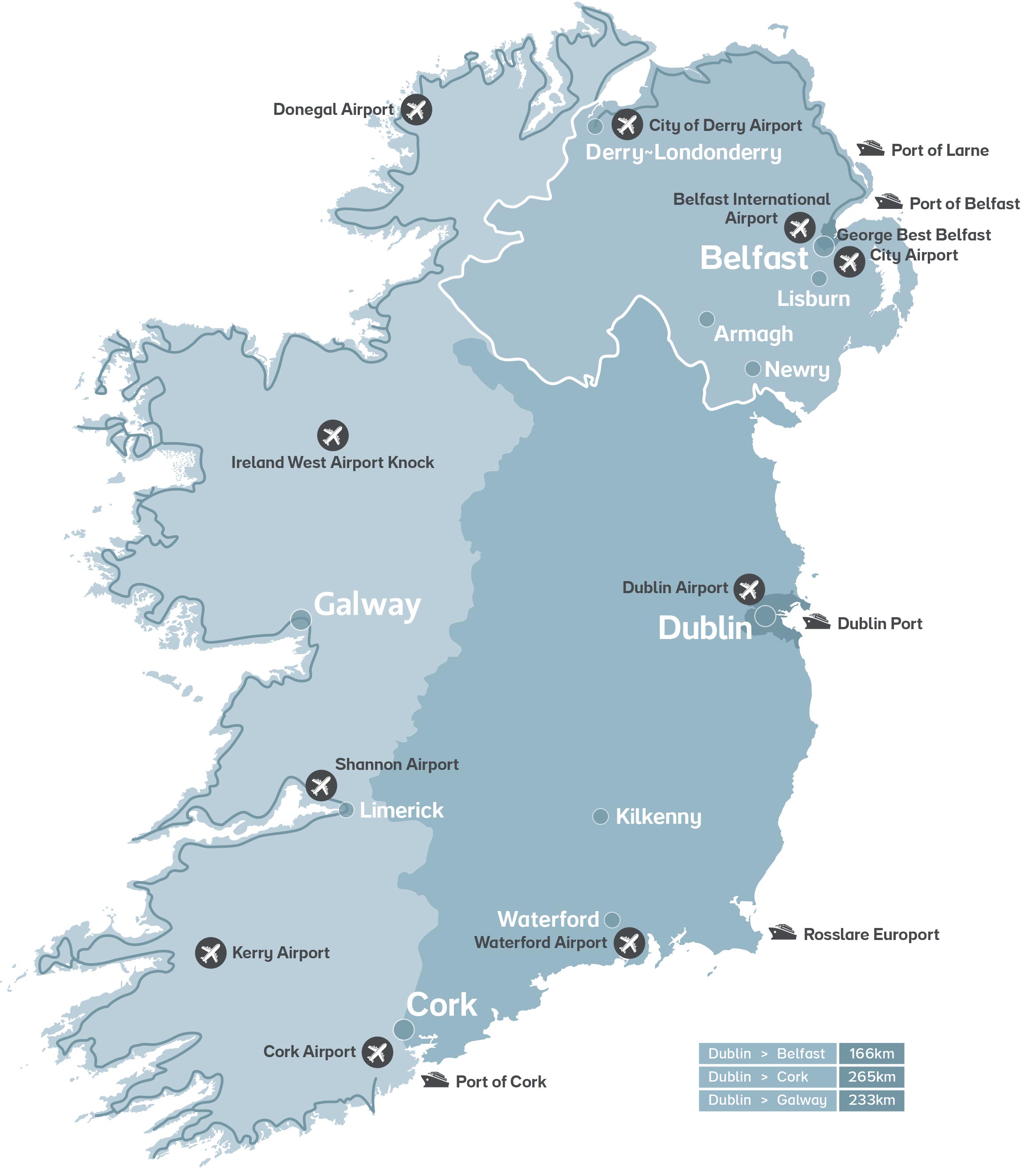 Irlands Städte Ireland