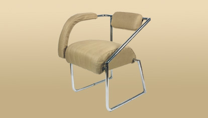 A chair by the designer Eileen Gray