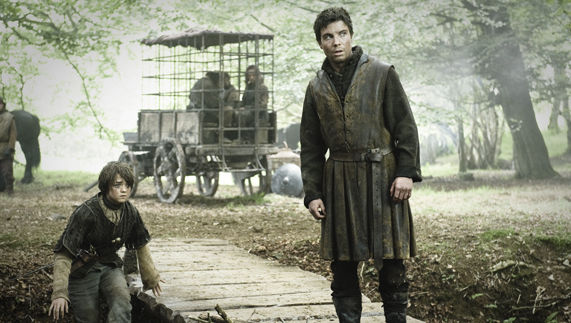 Arya and Gendry on the King's Road (Castle Ward, County Down) fornito da <a href="http://www.hbo.com/game-of-thrones" >© HBO</a>