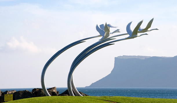 Children of Lir sculpture, Ballycastle