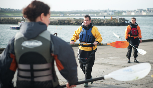 Kayaking at Portrush, County Down